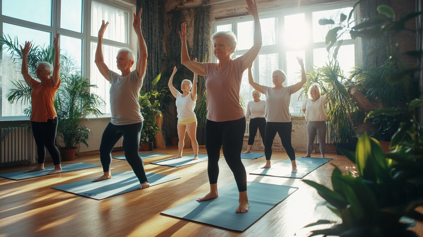 Групова йога для пенсіонерів
